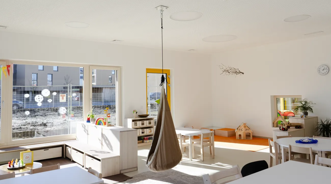 Kindergarten Wieselburg Zwischenwaende Schallschutz Trockenbau Kloibhofer TB Österreich